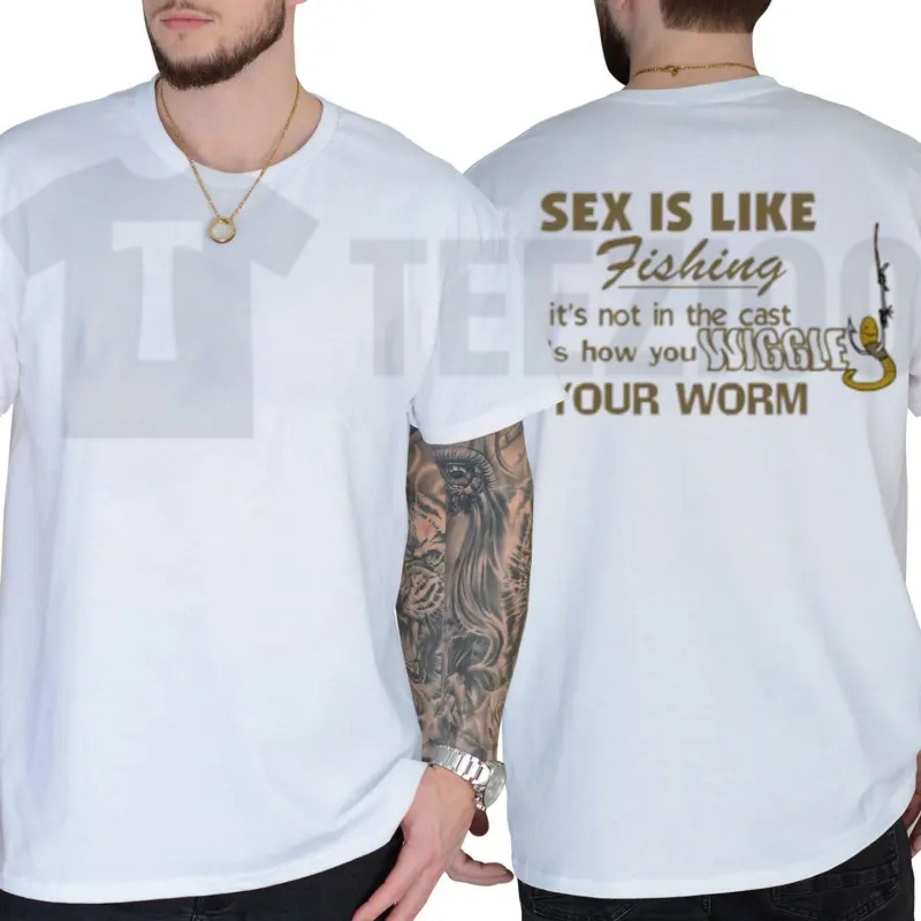 Bait Your Hook Think Like A Fish Tee – Funny Vintage Angler Humour Shirt