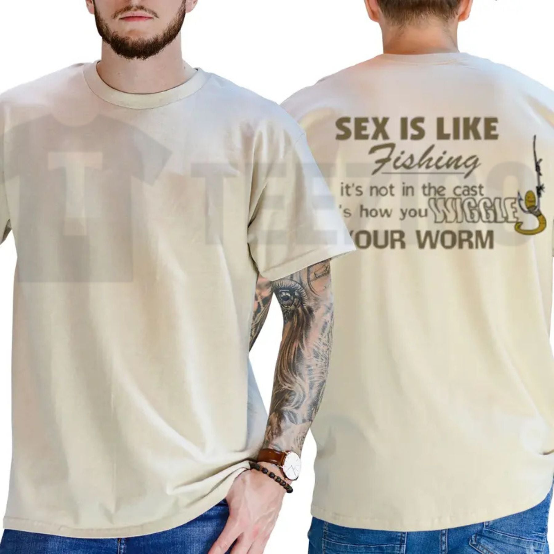 Bait Your Hook Think Like A Fish Tee – Funny Vintage Angler Humour Shirt