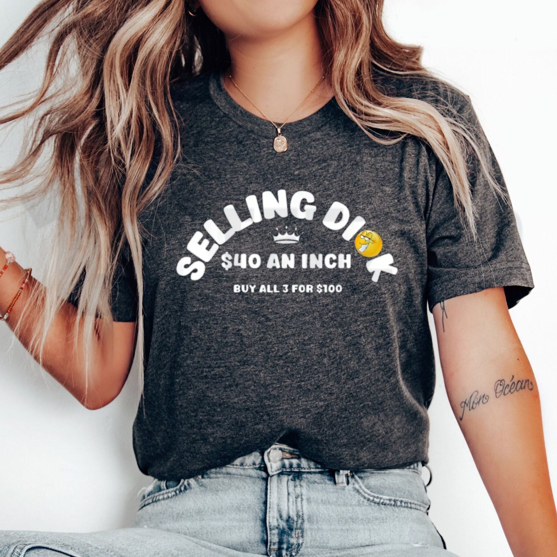 Selling Dick Funny Adult Meme Offensive Humorous Innuendo T-Shirt Top for Men